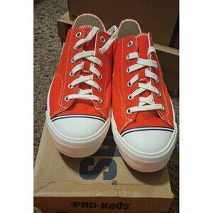PRO-Keds Size 10 M RED Canvas Royal Lo Classic Sneakers Shoes Pk54473